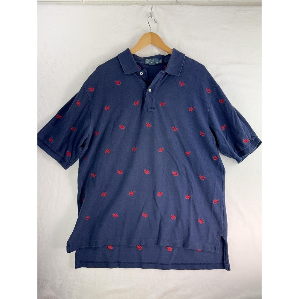Polo Ralph Lauren Polo Shirt Mens XL Embroidered Crab Nautical Prep